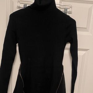 Black Turtleneck Sweater Dress